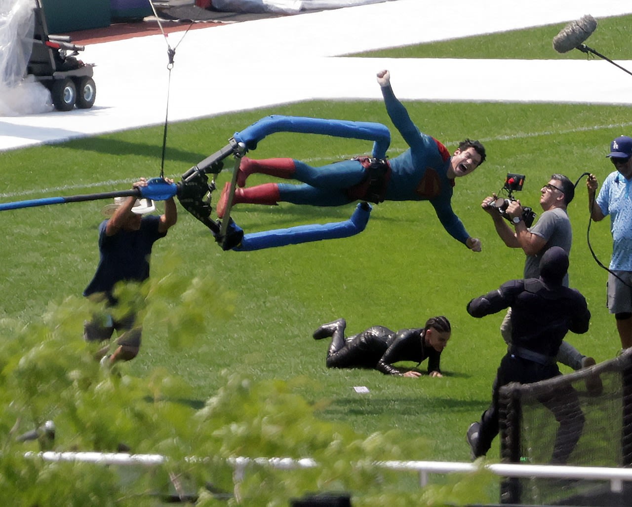 ‘Superman’ film shoot finds Man of Steel tussled by The Engineer, unnamed villain at Progressive Field (photos, spoilers)