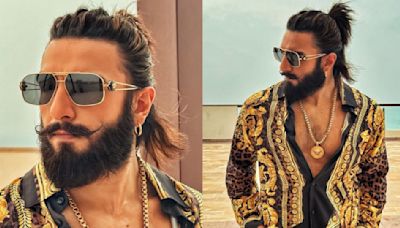 Ranveer Singh’s latest head-to-toe Versace look SCREAMS Rocky Randhawa; his Rs 83,395 Medusa necklace made our jaws drop