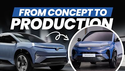 Tata Curvv EV: Concept To Production Form Design Evolution Explained - ZigWheels