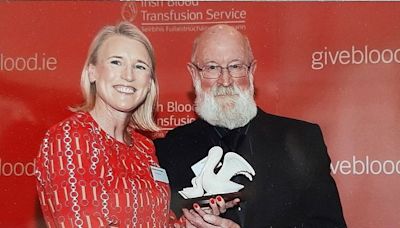 Wicklow man who donated blood 100 times encourages others after being honoured