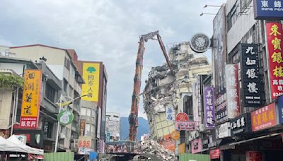 花蓮富凱飯店採V字型拆法 昨晚起餘震多…幸無發生位移