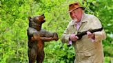 Rare three-foot tall bear umbrella stand up for sale at antiques centre