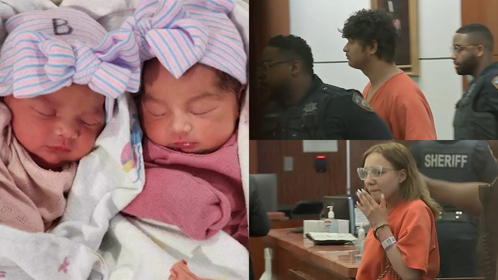 Mom, family members have emotional outburst as couple charged in twins' deaths appear in court