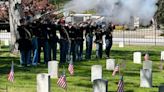 Civil War reenactors honor fallen soldiers at Morris Hill Cemetery on Memorial Day