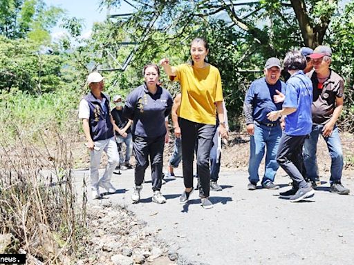 許淑華會勘國姓草屯多處道路及護岸