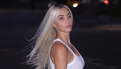 Kim Kardashian Goes Blonde, Braless “and” Barefaced on Los Angeles Outing: See Her Makeup-Free Moment