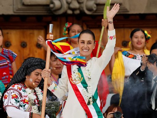 Sheinbaum sworn in as Mexico's first female president, vows 'it's time for women'