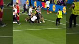 Vídeo: Nueva toma de la lesión de Álvaro Morata a cargo de un guardia de seguridad