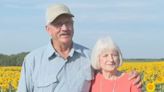 Farmer plants 80 acres of sunflowers to surprise wife for 50th wedding anniversary