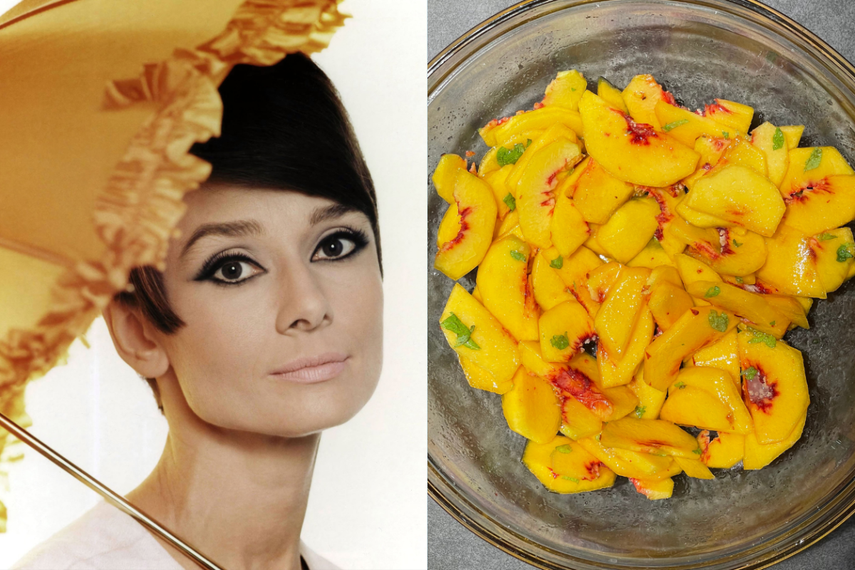 Audrey Hepburn's Peach Salad is Super Simple and Incredibly Delicious