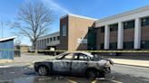 Car catches fire in Montgomery County high school parking lot