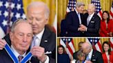 Biden awards Bloomberg, Ledecky, Al Gore the Medal of Freedom