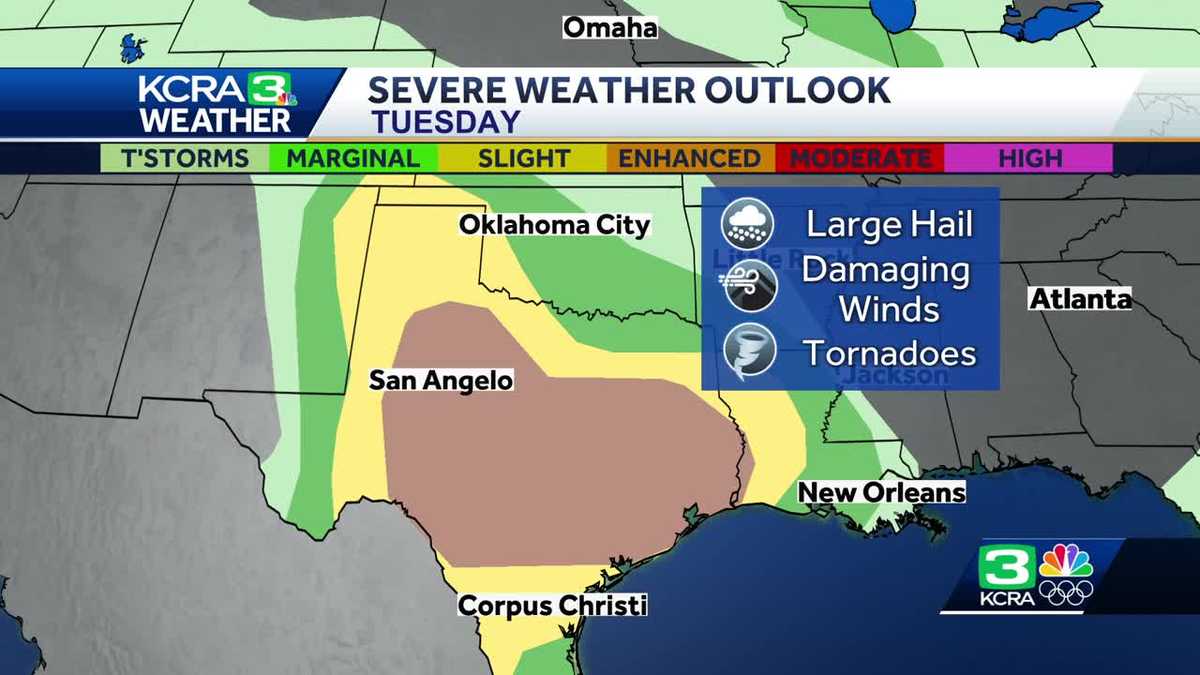 Severe weather impacts Sacramento flights to Dallas