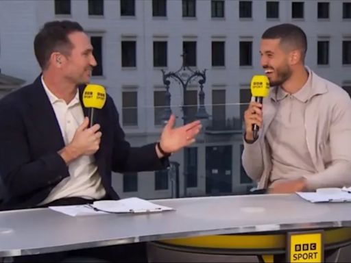 Lampard in awkward moment with fellow pundit who jokes 'I'm all over the place'