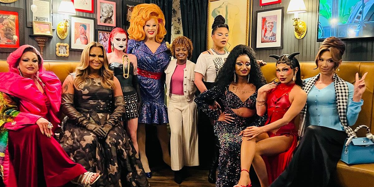 Karine Jean-Pierre hangs with ‘RuPaul’s Drag Race All Stars’ queens at iconic gay bar