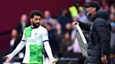 Mohamed Salah says there will be ‘fire’ if he speaks about apparent touchline argument with Jürgen Klopp