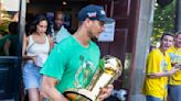 Joe Mazzulla’s Larry O’Brien trophy tour makes a surprise stop in Quincy - The Boston Globe