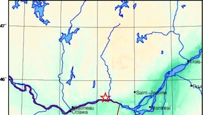 Minor earthquake rattles eastern Ontario, western Quebec