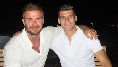 El mensaje de Morata a Beckham que emociona a Milán: “Gracias, leyenda”