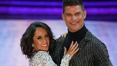 Janette Manrara models rarely-seen backless wedding midi dress in intimate photo with Aljaz