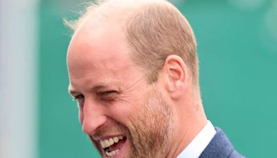 Prince William beams as he's seen for first time since wife Kate Middleton's emotional cancer update