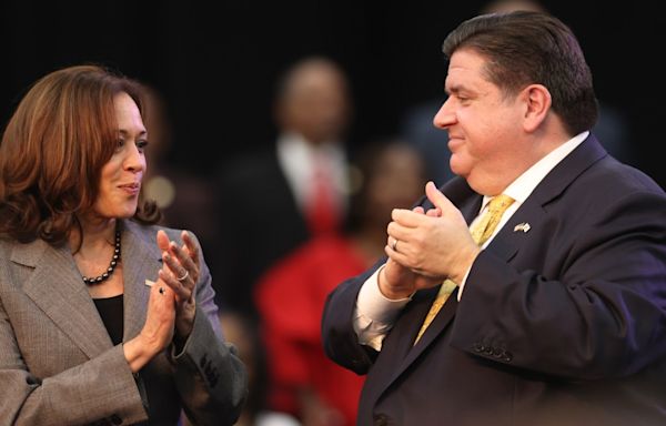 Gov. J.B. Pritzker interviewed twice for Kamala Harris VP slot, source says