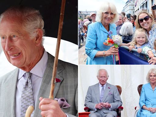 King Charles and Queen Camilla are all smiles on historic Jersey visit despite security scare - all the photos