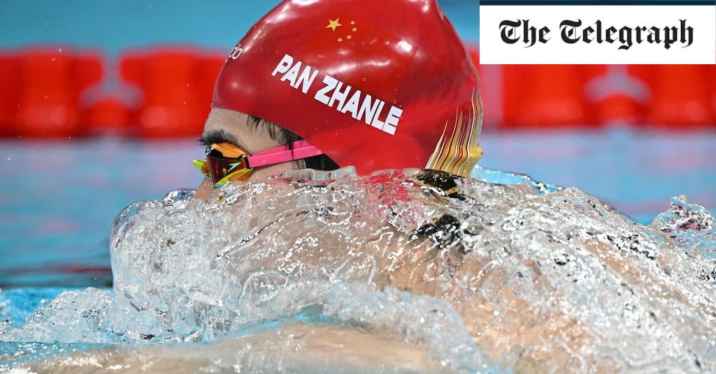 Pan Zhanle's extraordinary anchor leg powers China to gold in mixed-medley relay