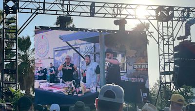 Stagecoach: The wildest moments from Guy Fieri's cooking demo with Paul Cauthen, Jelly Roll
