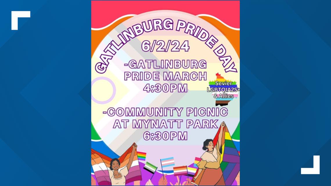 4th annual Gatlinburg Pride Day starts on June 2, featuring Pride March and Pride Picnic