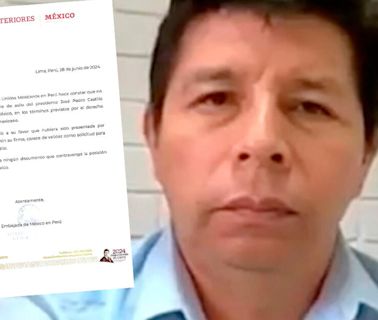 Pedro Castillo muestra documento de la Embajada de México donde aclara que no pidió asilo político