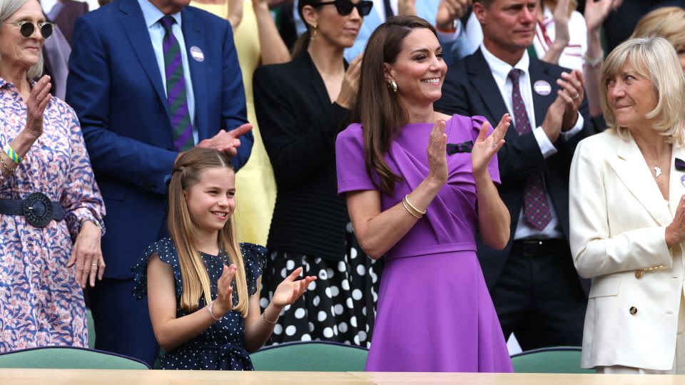 Princess of Wales receives standing ovation from Centre Court crowd as she attends Wimbledon men’s final