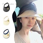 抖音同款遮陽帽 女韓國UV夏季防紫外線帽子 戶外防曬帽空頂-無印量品