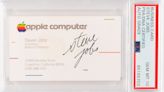 Steve Jobs signed Apple Computer business card achieves over $180,000 at auction — about 14X more expensive than an unsigned card