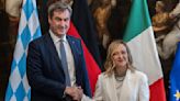 Bavarian leader Söder finds common ground with Italy's Meloni