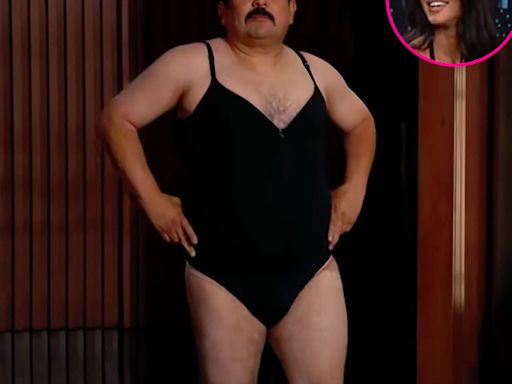 Jimmy Kimmel’s Sidekick Guillermo Models Skims for Kim Kardashian: ‘Everything Is Very Tight’