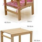 有布墊的實木桌椅 木桌 木椅 嬰兒 寶寶 小孩 幼童 兒童餐桌椅 diy組裝 木質可調節高度 餐廳座椅  學習桌 課桌椅