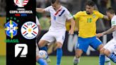 TV Azteca transmitió el partido Brasil 4 - 1 Paraguay (28/06/2024)