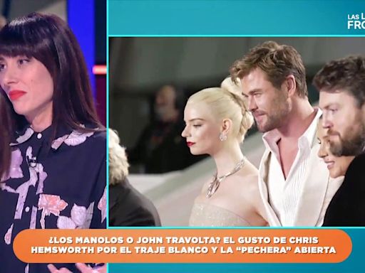 Natalia Ferviú sentencia el look de Chris Hemsworth en Cannes: "Me gustaría que fuera más pulcro"