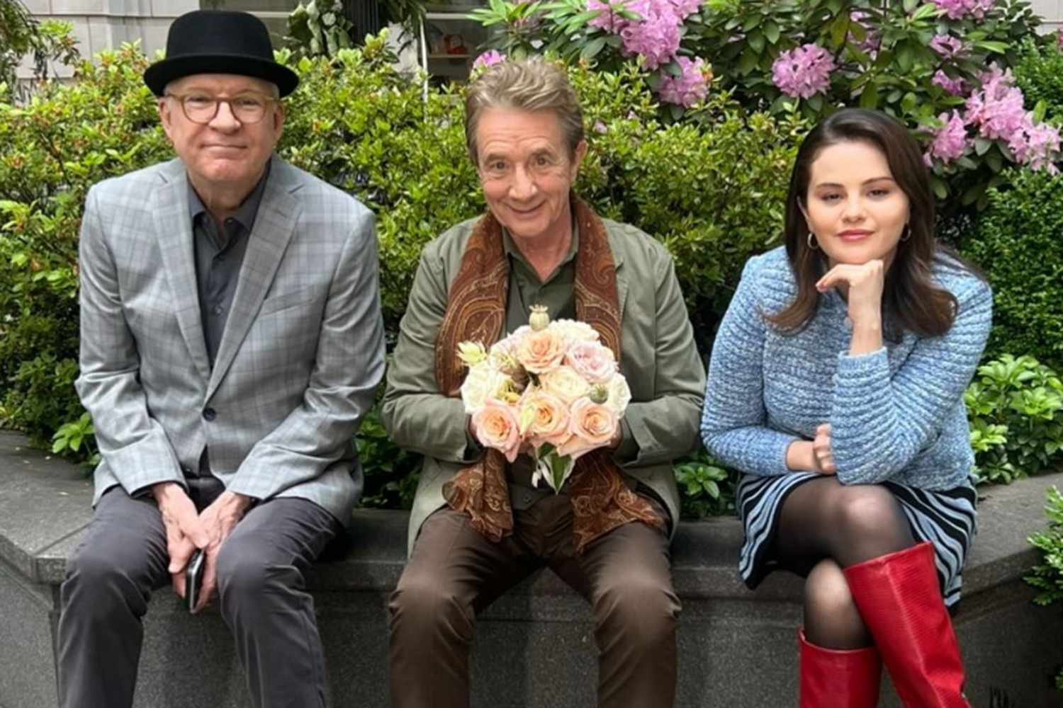 Selena Gomez Poses for Cute Photo with ‘Besties’ Steve Martin and Martin Short