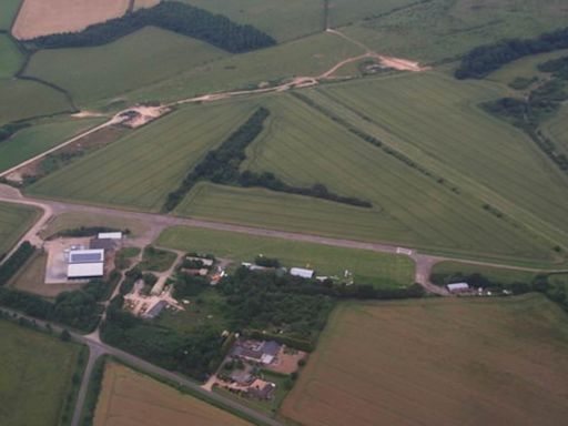 Pilot in his 60s dies after small plane crashes at former RAF airfield