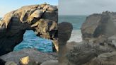 Taiwan's iconic Elephant Trunk Rock collapses