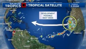 Strong tropical wave near Africa could develop next week