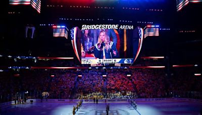 Colbie Caillat sings national anthem at Nashville Predators playoff game vs. Canucks