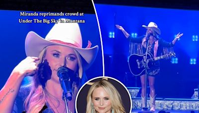 Miranda Lambert scolds rowdy concert crowd for causing ‘drama’: ‘It’s always the girls’