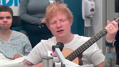 Ed Sheeran Meets with and Performs for Kids at Boston Children's Hospital Before His Boston Calling Set