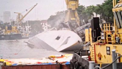 Severely damaged INS Brahmaputra now resting on one side; Navy chief to vist Mumbai