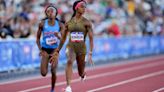 Richardson overcomes wobbly start, wins 100 heat