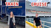 Trains and cruises offer similar vacation experiences — but after trying both, I'd rather ride the rails