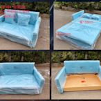 彰化二手貨中心(原線東路二手貨) ---全新二用型沙發床  雙人沙發(3色籃.灰.黑)